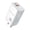 White, variant on FIELUX 65W GaN Quick Charging Wall Adapter - Dual Port USB A & USB C Connectors