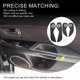 thumbnail image 3 of Adhesivo de cuero para la puerta del automóvil Unique Bargains para Audi A3 2015-2020, protector de borde lateral de panel de puerta impermeable, respaldo adhesivo negro, 1 juego, 3 of 6