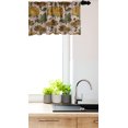 thumbnail image 3 of Ambesonne Floral Window Valance, Vintage Dahlia Flowers Art, 54" X 18", Olive Green Marigold, 3 of 3