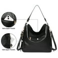 thumbnail image 5 of GAEKEAO Hobo Crossbody Bags for Women Faux Leather Handbags Large Shoulder Bag Bucket Purse, 5 of 8
