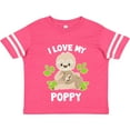 thumbnail image 3 of Inktastic Cute Sloth I Love My Poppy with Green Leaves Boys or Girls Toddler T-Shirt, 3 of 5