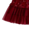 thumbnail image 5 of BLTIBY Girls Halter Tulle Dresses Sleeveless 3D Butterflies A Line Tutu Dress Summer Elegant Pageant Birthday Party Gowns Red 7-8 Years, 5 of 5
