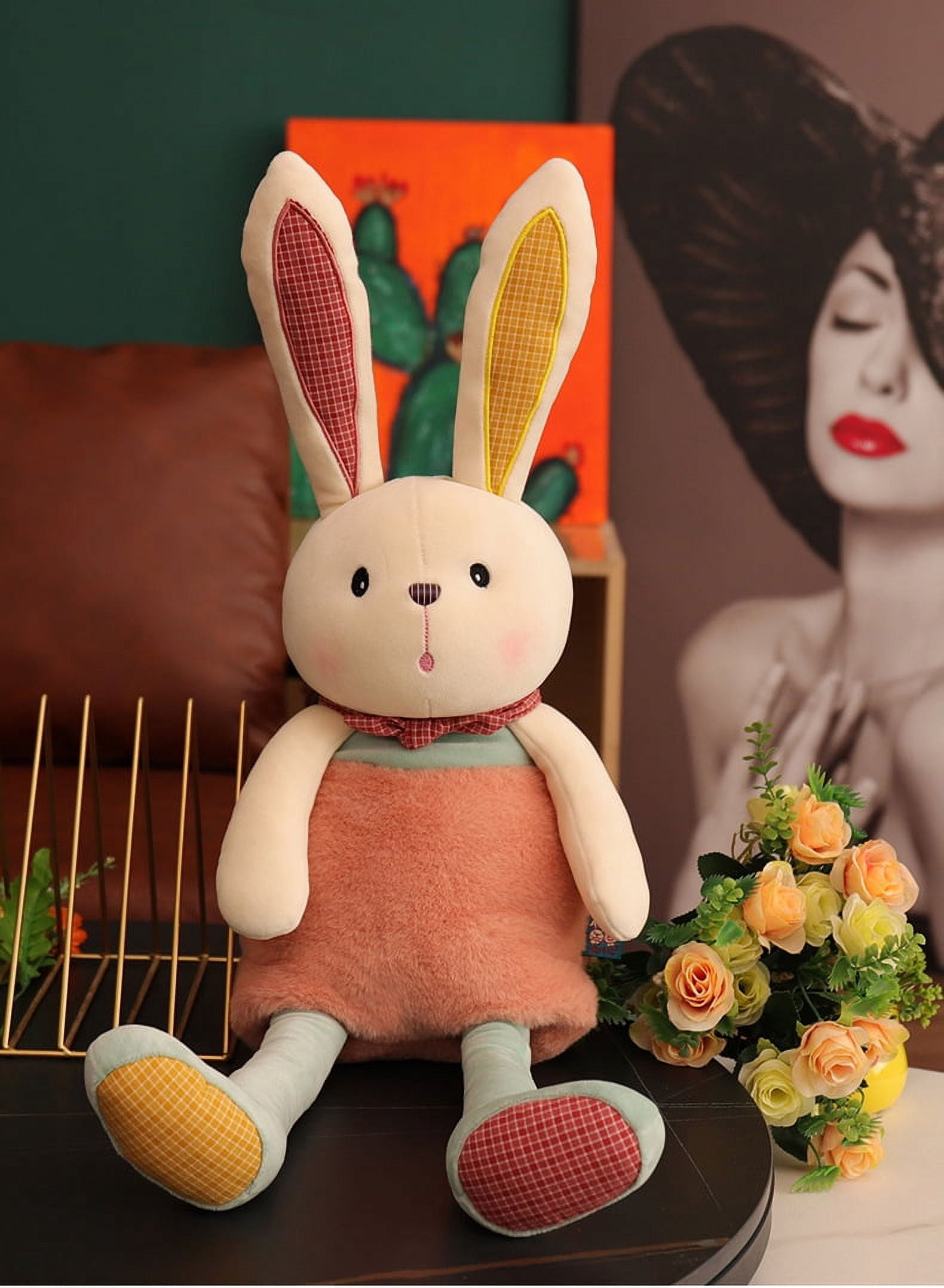 Magic Interactive Stretchable Bunny Plush Toy | Pull & Hug Rabbit with Adjustable Ears and Legs