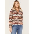 thumbnail image 2 of Idyllwind Women's Light Wash Reversible Sherpa Blanket Denim Jacket - IWFA22O9 XX-  US, 2 of 4