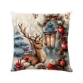 thumbnail image 1 of 3D Effect Christmas Pillowcase Cover - Festive Home Sofa Decoration, 1 of 6