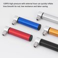 thumbnail image 2 of Generic Compact Aluminum Alloy Bike Pump - Portable Mini Tire Inflator for Bikes and Basketballs, 120PSI High Pressure, Gold Finish, 2 of 6