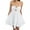 White, variant on Musuos Women Twisted Tube Dress Ruched Boat Neck Cut-out Backless Sleeveless Double Pockets Flowy Ruffled Dresses