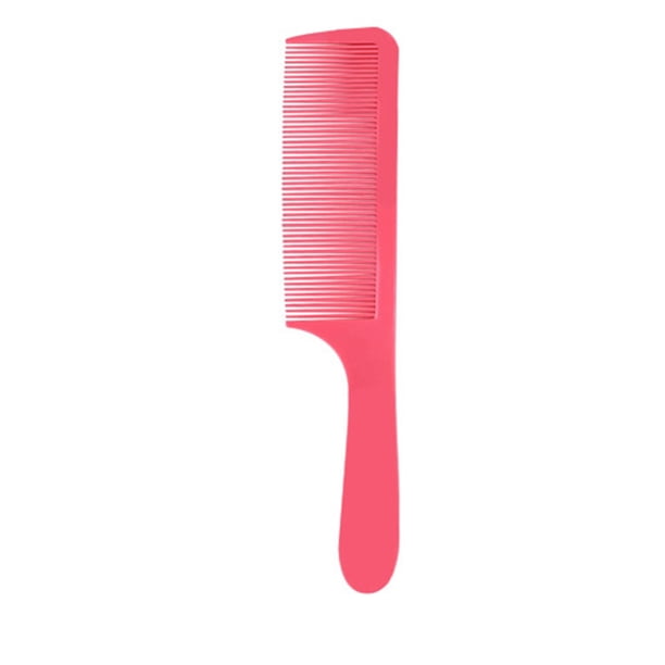 Guardurnaity Peine de dientes cerrados, cepillo de estilismo DIY, peine curvo reutilizable, accesorios de barbero, herramienta de peluquería, mango Cuidado del cabello Rosado