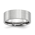 thumbnail image 1 of Bague en Satin Plat Cobalt 8mm Taille 12.5, 1 of 6