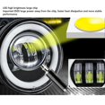 thumbnail image 2 of 7 Inch Motorcycle Led Headlight Heat Dissipation Waterproof 7 Inch Round Head Lamp with Mount for Off Road Vehicle DC9‑30V, 2 of 3