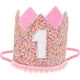 thumbnail image 1 of KAKOWELY Sombrero de corona para fiesta de cumpleaños infantil, gorro de corona de cumpleaños, gorro de corona de cumpleaños para bebé, gorro de primer cumpleaños, 1 of 5