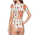 thumbnail image 4 of Naloa Squirrel And Women's Short-Sleeved Onesie, One-Piece Swimsuit for Parties, dates, clubs - Large, 4 of 9
