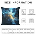 thumbnail image 5 of Acheng Short Plush Pillowcase 1 Piece Gold and Blue Abstract Art White, 5 of 5