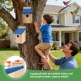 thumbnail image 6 of Austok Bird Houses for Outside Bluebird Houses Wooden Outdoor Birdhouse with 1-1/2 inch Entrance Hole Easy to Install for Wren Bluebirds Finches Swallows, 6 of 9