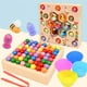thumbnail image 4 of Tablero de pesca, a de colmenaje juego de clips de Juego de pesca,Juegos educativos Montessori COLORE COLORES,Pesca magnética Juego Clip Bead Bees Hugo Tablero de pesca, 4 of 10