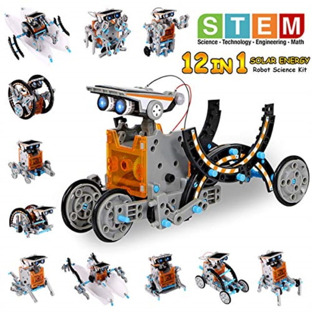 pakoo solar robot kit 12in1 educational stem toys solar powered