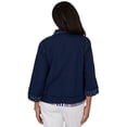 thumbnail image 2 of Alfred Dunner Womens Pearl Trim Denim Jacket, 2 of 4