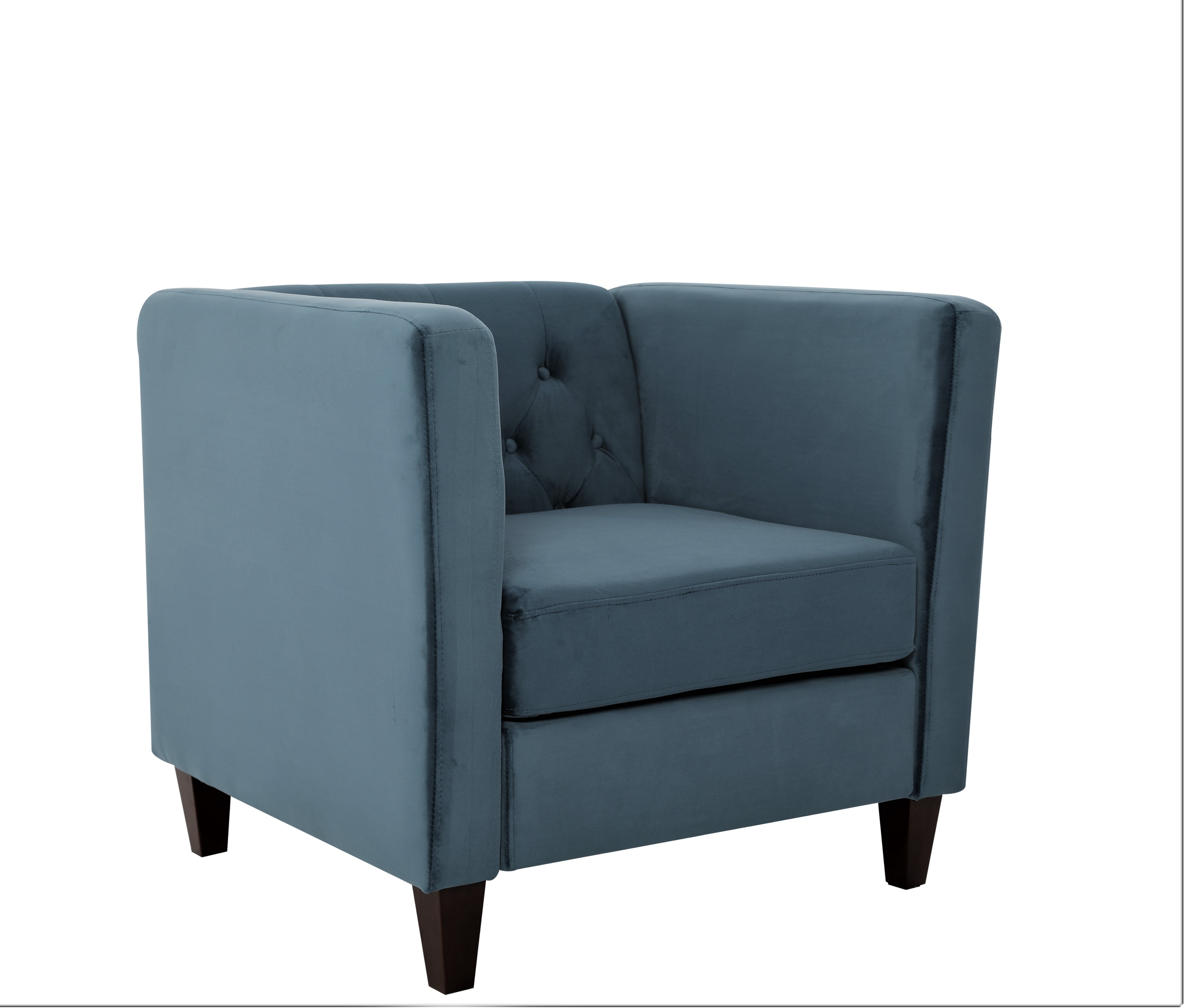 Lisette 33.07'' Velvet Square Arm Chair