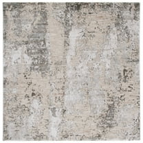 SAFAVIEH Valencia Sebastian Abstract Area Rug, Light Sage/Grey, 6'4" x 6'4" Square