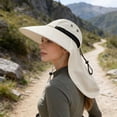 thumbnail image 2 of Outdoor Safari Hat with Neck Veil, Wide Brim Sun and Bug Protection Hat for Camping and Fishing, Breathable Mesh Hat for Warm Weather Adventures, 2 of 7