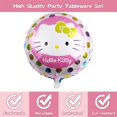 thumbnail image 1 of Suministros de fiesta Rosa KT Cat Hello Kitty, globos, tazas, platos, mantel, juguetes, decoraciones de cumpleaños para Baby Shower, artículos de envío gratis, 1 of 4
