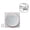 White, variant on YAHHU Wireless Smart WiFi Thermostat for Home Electric Heating Systems High Accuracy LCD Touch Screen Programmable Temperature Controller AC 95-240V Fire-Retardant Material Square Base White[cite: 1]