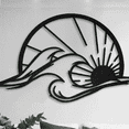 thumbnail image 2 of Cuadro Decorativo de Metal con Diseño sol olas Mediano, 2 of 4