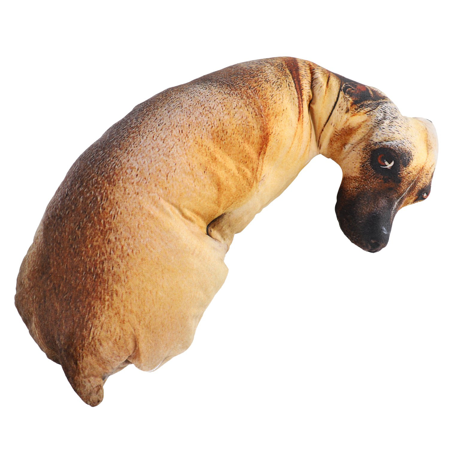 3D Cute Bend Dog Printed Throw Pillow Lifelike Animal Funny Dog Head Cospl G5G8 
