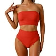 thumbnail image 1 of Tankini Swimwear Set for Beach - Removable Straps Pattern Design - Spring Summer Stylish Comfortable Two Piece Swimsuit, 1 of 5