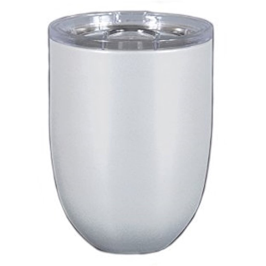 Magnolia Lane Stainless Steel Stemless Wine Cup, 10 oz Pearl