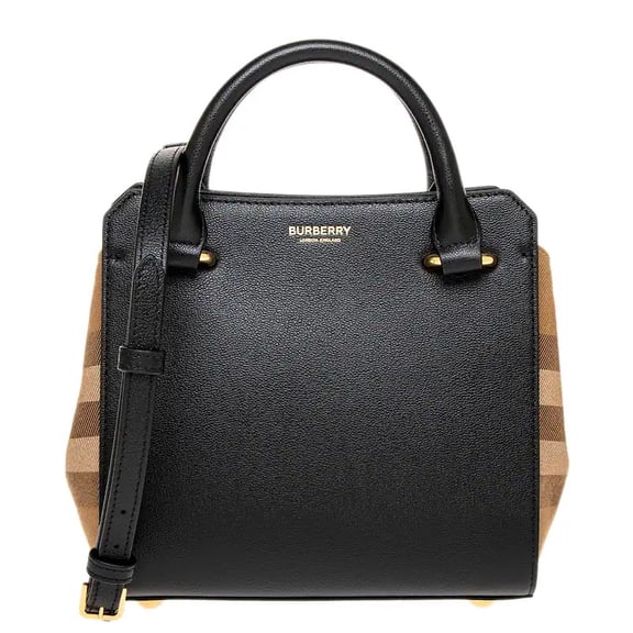 Burberry Women's Banwell Mini Leather Tote, Black