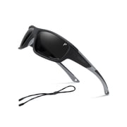 Polarized Sports Sunglasses for Men UV400 Protection Anti-Glare with Adjustable Strap for Fishing & Driving