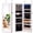 White, variant on TINKLE WELL Jewelry Cabinet Organizer with Mirror, Wall or Door Mounted Jewelry Storage, 47.2 Inch Large Capacity Armoire with 6 LEDs Secure Lock, White