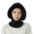thumbnail image 4 of Women Fashion Warmer Multipurpose Plush Knitted Hat Ears Protection Cap Beanie Cap Face Cover Neck Caps KHAKI, 4 of 8