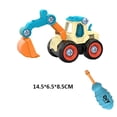 thumbnail image 4 of Set de 4 Camiones Truck Armables en Plástico para Niños  Juguete Educativo y Creativo con Accesorios Azul, 4 of 6