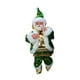 thumbnail image 3 of Papá Noel trepador con adorno musical para árbol de Navidad con cuentas. Sube y baja. Verde, 3 of 9