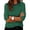 A492 Green, variant on T-Shirt for Women Crewneck Long Sleeve Casual Relaxed Fit Striped Print Soft Breathable Lightweight Spring Fall Daily Streetwear Basic Top