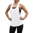 thumbnail image 2 of Workout Tank Tops Woman Large Armhole Loose Fit Scoop Neck T Back Sleeveless Shirt Athletic Running Gym Tanks, 2 of 6