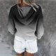 thumbnail image 4 of Blusa de manga larga con bolsillo estampado a la moda para mujer, blusas informales, sudaderas con botones Pompotops FGAJ17442, 4 of 6