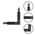 thumbnail image 6 of YSNOOWE Flat Metal Brackets Iron 4Pcs 4.91x4.91x0.08in, 6 of 6