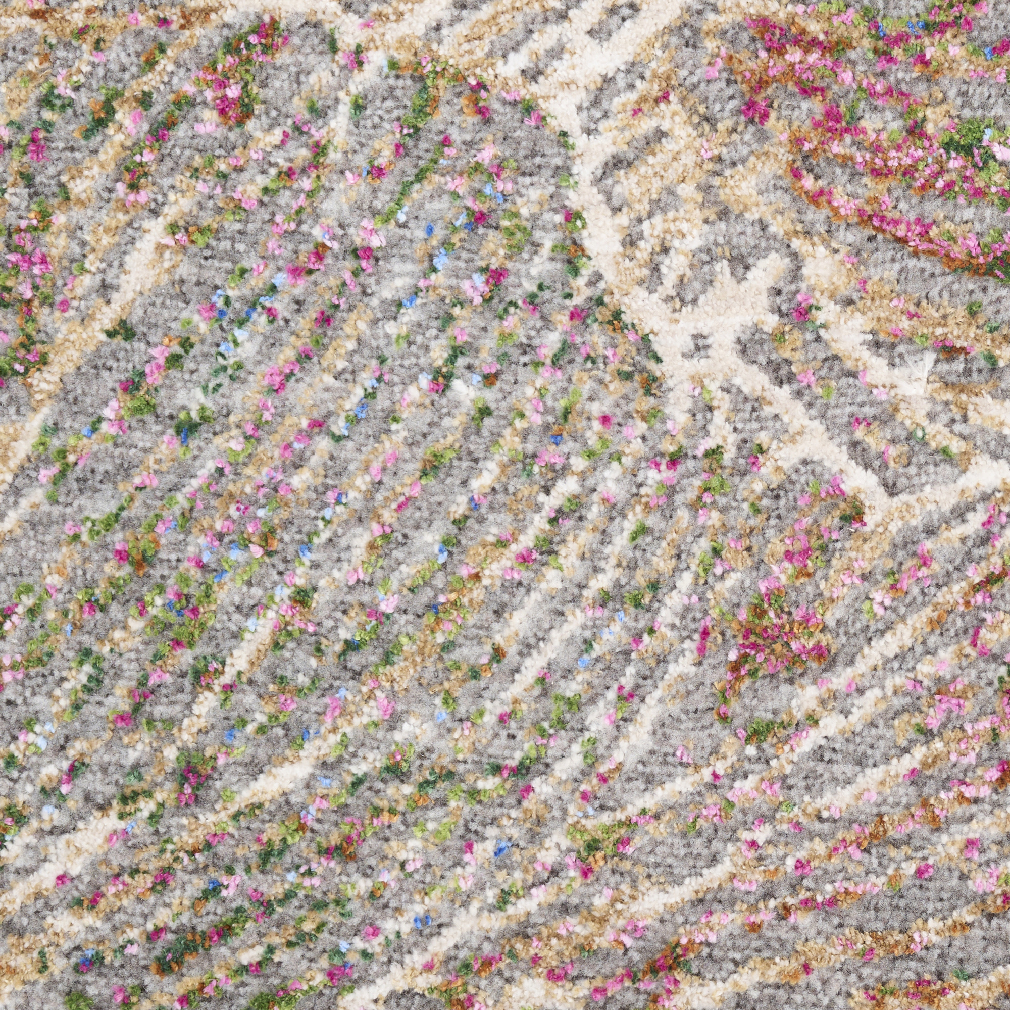 Nourison Quaint Harmony 8'10" x 11'2" Sage Multicolor Bohemian Indoor Rug