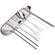 thumbnail image 1 of Juego de cubiertos, juego de cuchara y cuchillo de acero inoxidable con posavasos, juego de cubiertos para acampar para el almuerzo, camping, escuela, picnic, plata Sailing Electrónica, 1 of 6
