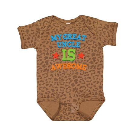 

Inktastic My Great Uncle is Awesome Gift Baby Boy or Baby Girl Bodysuit