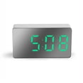 thumbnail image 4 of serony LED Digital Clock USB Rechargeable Tabletop Time Date Temperature Display Alarm Electronic Decorations Clocks Living Room Green, 4 of 9