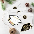 thumbnail image 6 of Graduation Hat and Diploma Shaped Fill-in Invitations with Envelopes & Stickers（Set of 15） Black Gold Graduation Invites Cards Grad Celebration Party Supplies for High School or College, 6 of 7