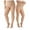 Skin *2, variant on 2 Pairs Women's Opaque Tights 120D Plus Size Control Top Pantyhose High Waist Leggings Footed Tights for Winter - Black & Skin