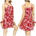 thumbnail image 2 of HAPPY BAY Women's Spaghetti Strap Nightshirts Slip Nighty 10-12 Cherry-AC34, 2 of 4