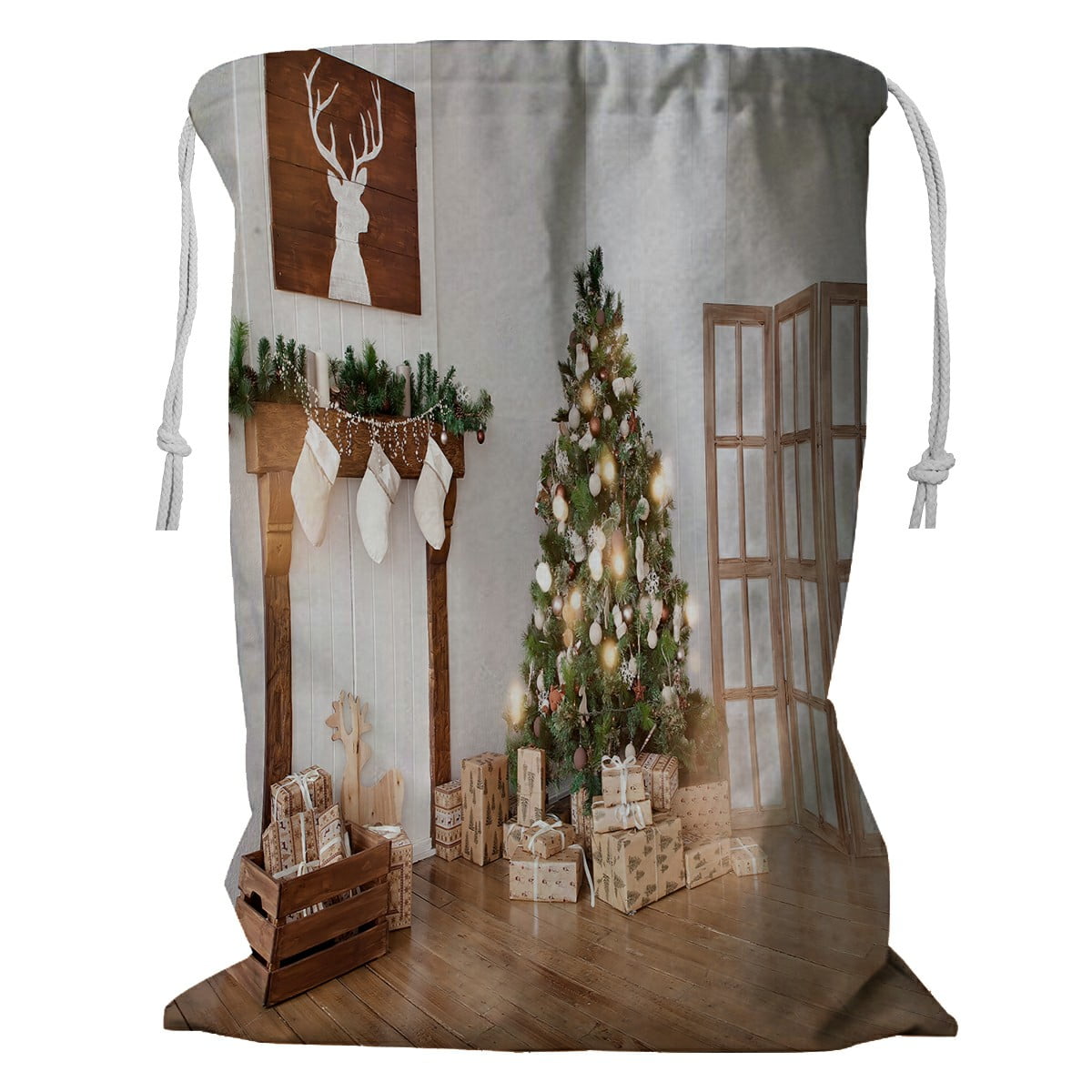 ABPHQTO Christmas Tree Decorations Storage Basket Laundry Bag with