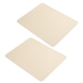 thumbnail image 4 of 2 alfombrillas de ratón de cuero PVC impermeable para escritorio, cojín para oficina, hogar, protector de ratones, 27 x 21 cm, color albaricoque claro, 4 of 8