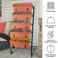 thumbnail image 5 of Pure Garden 5 Tier Vertical Planter Raised Garden Beds, Terracotta, 5 of 10